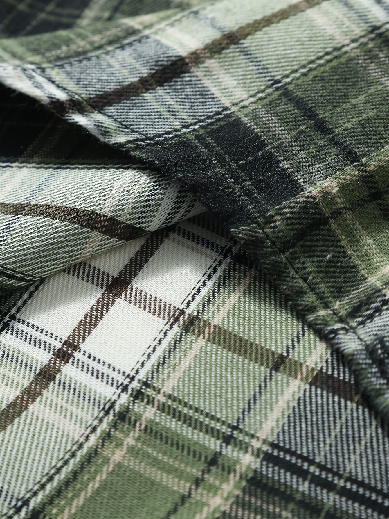 1pc mens plus size casual button down long sleeve shirt with pocket polyester twill weave regular fit spring autumn fashion details 4